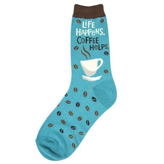 Foot Traffic Womens Coffee Life Socks