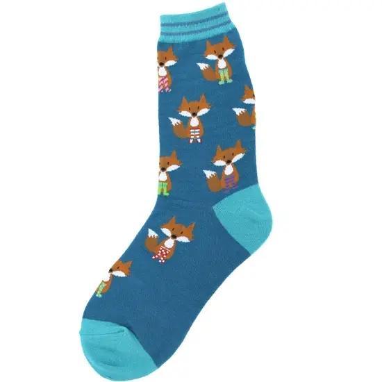 Foot Traffic Womens Fox In Socks Socks