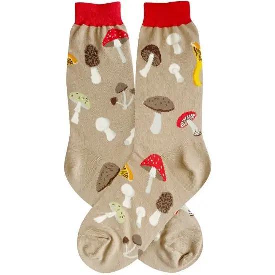 Foot Traffic Mushroom Fungi Socks