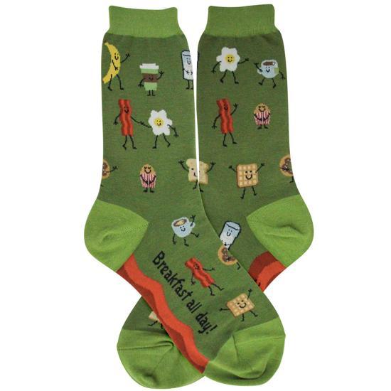 Foot Traffic Womens Breakfast Socks