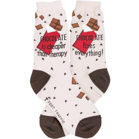 Foot Traffic Womens Chocolate Socks