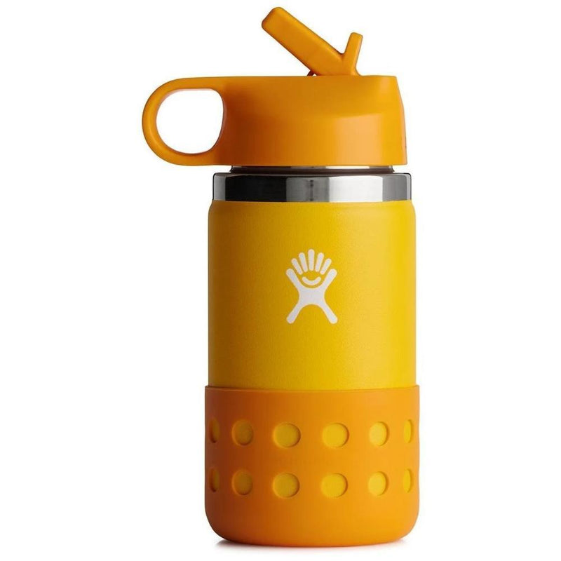 Hydro Flask Kids 12oz Wide Mouth Bottle with Straw Cap and Boot