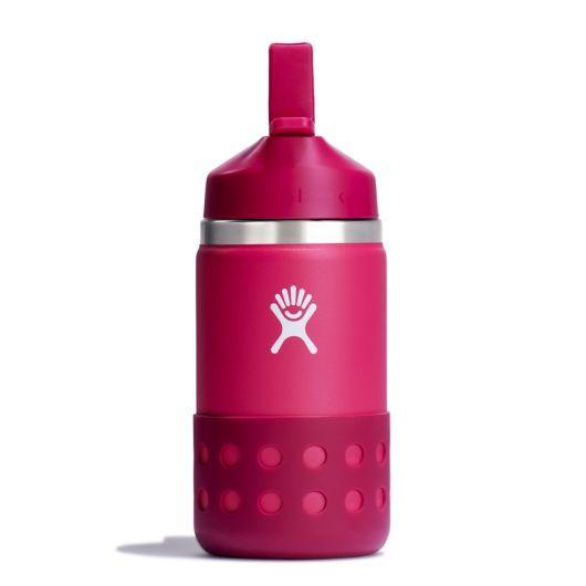 Hydro Flask Kids 12oz Wide Mouth Bottle with Straw Cap and Boot