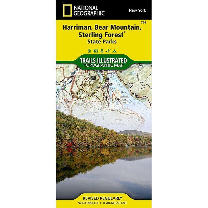 National Geographic Trails Illustrated Map 756  Harriman Bear Mtn Sterling Forest State Parks