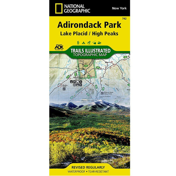 National Geographic Trails Illustrated Map 742  Lake Placid and High Peaks