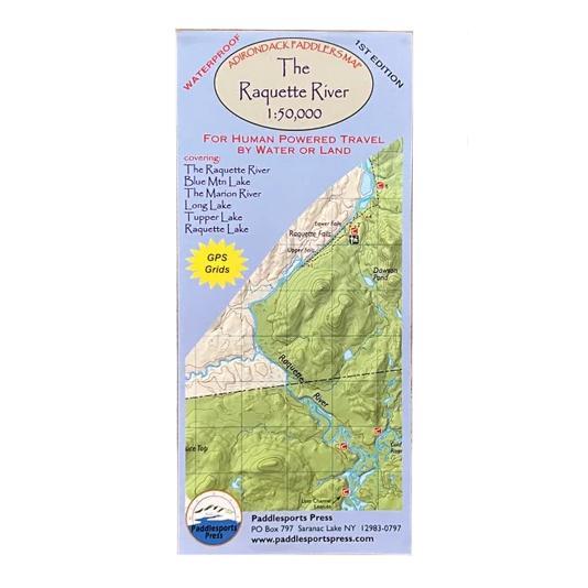 Paddlesports Press Map of the Raquette River — Kenco Outfitters