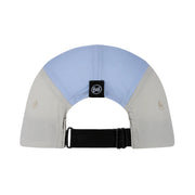 Two-toned cap with a black strap and visible brand logo on a white background