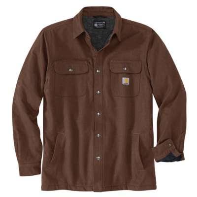 Carhartt Mens Relaxed Fit Flannel SherpaLined Shirt Jac