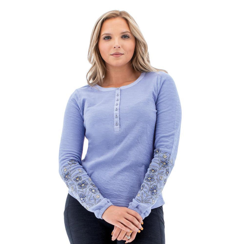 Women's Larkin Long Sleeve Henley Top
