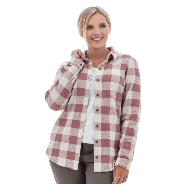 Aventura Womens Luscious Plaid Long Sleeve Shirt