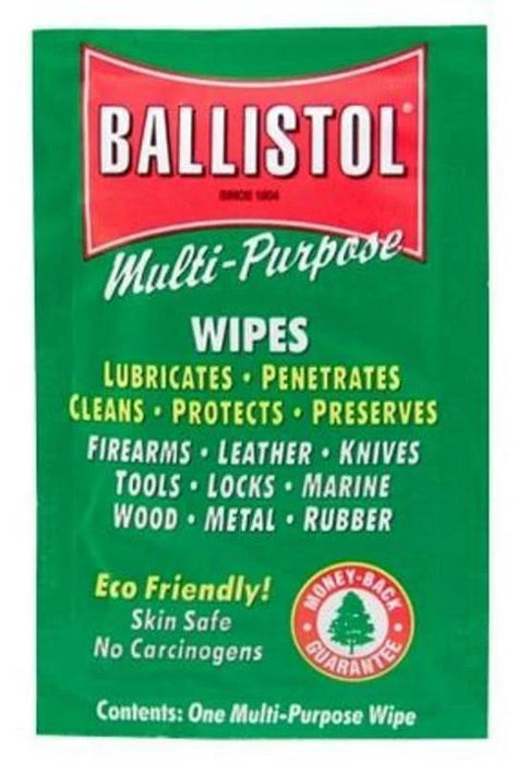 Ballistol Multi Purpose Wipes Individually Wrapped 1ct