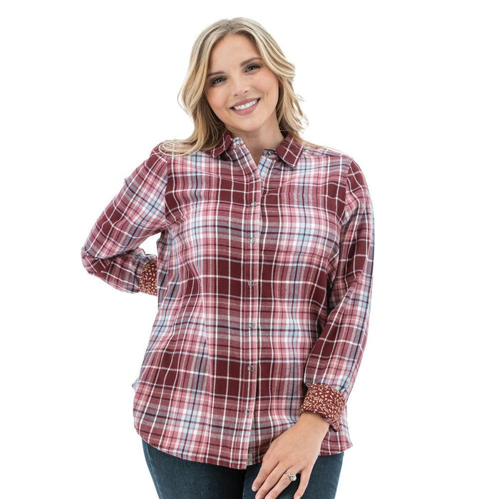 Old Ranch Womens Sidra Long Sleeve Flannel Shirt