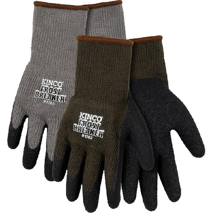 Kinco 2Pair Frost Breaker Thermal Knit Shell Latex Palm Gloves