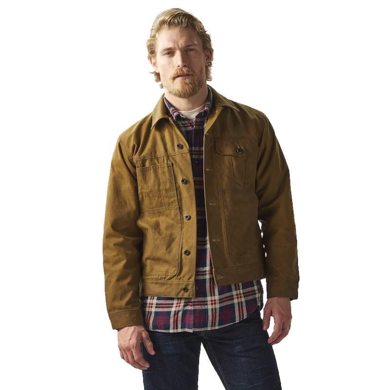 Filson Mens Tin Cloth Short Lined Cruiser Jacket — Kenco Outfitters