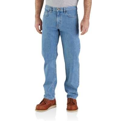 Men's Relaxed Fit 100% Cotton Denim Jeans | Cove