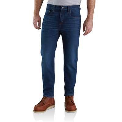 Carhartt Mens Force Slim Fit Low Rise 5 Pocket Tapered Jeans