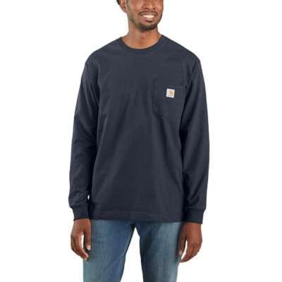 Carhartt Mens Loose Fit Heavyweight Long Sleeve Pocket TShirt