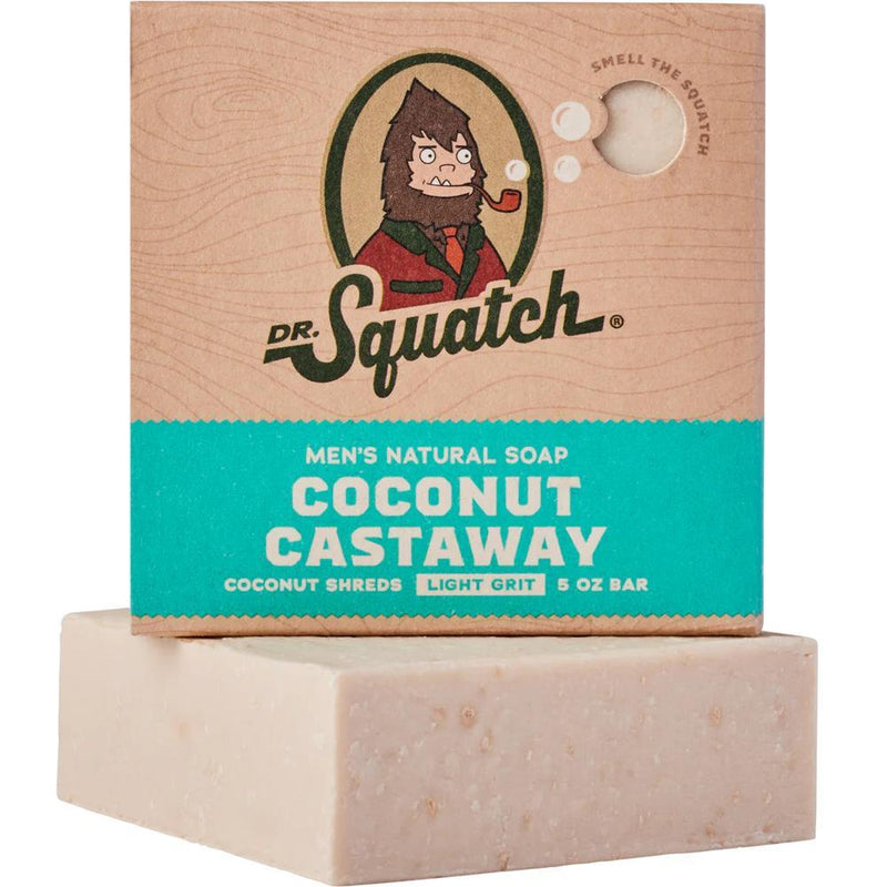 Dr Squatch Bar Soap | Gentle Exfoliating Coconut Castaway