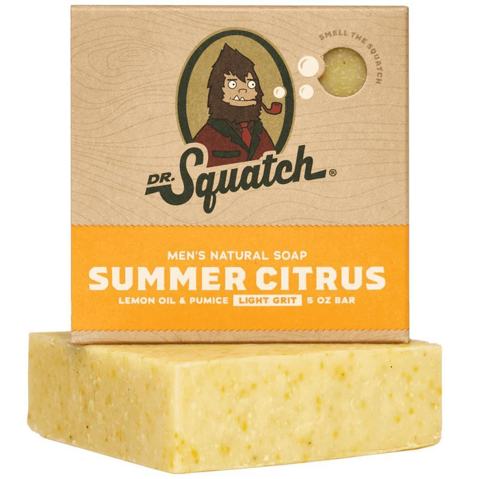 Dr Squatch Summer Citrus Gentle Exfoliating Bar Soap