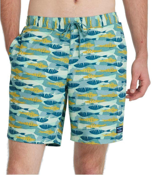 L.L.Bean Mens Vacationland Swim Trunks 8in Inseam