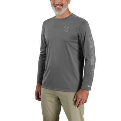 Carhartt Mens Force Sun Defender Lightweight Long Sleeve Logo Graphic TShirt