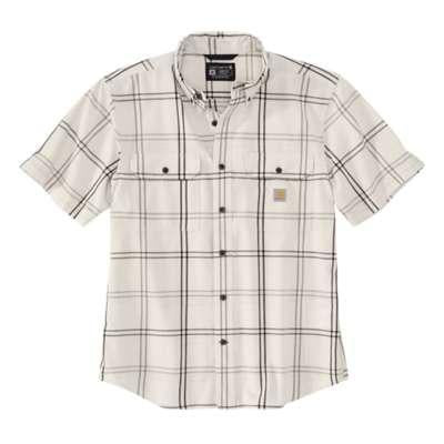 Carhartt Mens Loose Fit Midweight Short Sleeve Plaid Shirt