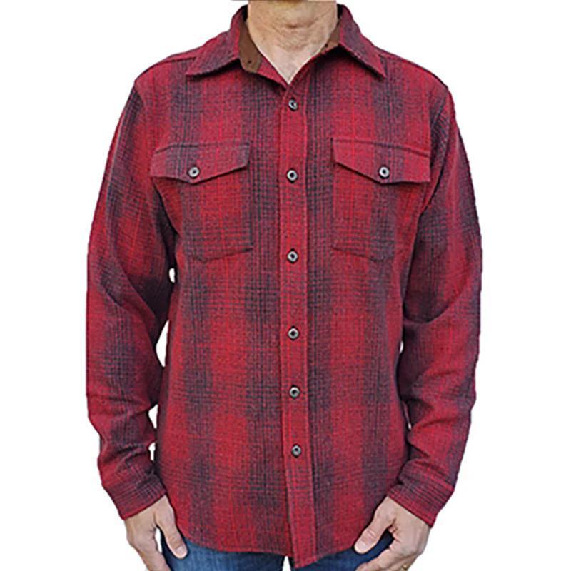 Flyshacker Men's Highland Wool Ombre Shirt
