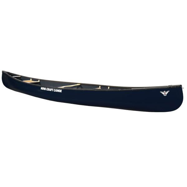 Nova Craft Canoe Prospector 15 Blue Steel with Skid Plates and Aluminum Gunwales