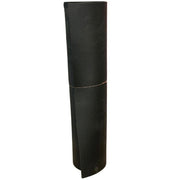 A rolled-up black textured mat or pad, shown vertically against a plain white background.
