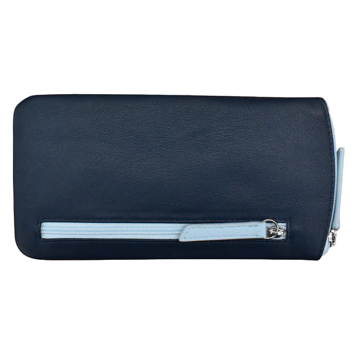 Eyeglass Case With Frame Design | Classic Navy/Chambray