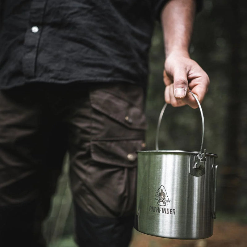 64 oz Bush Pot | Stainless Steel
