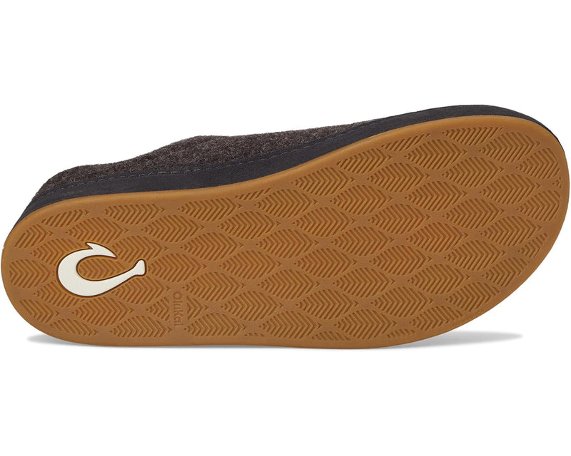 Men's Hāmani Hulu Wool Slipper | Dark Java