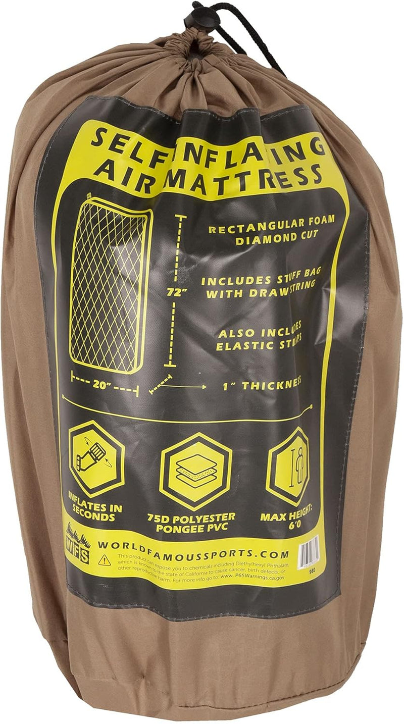 Self Inflating Sleeping Pad | Brown