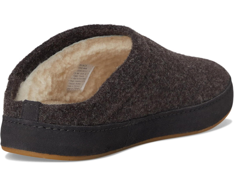 Men's Hāmani Hulu Wool Slipper | Dark Java