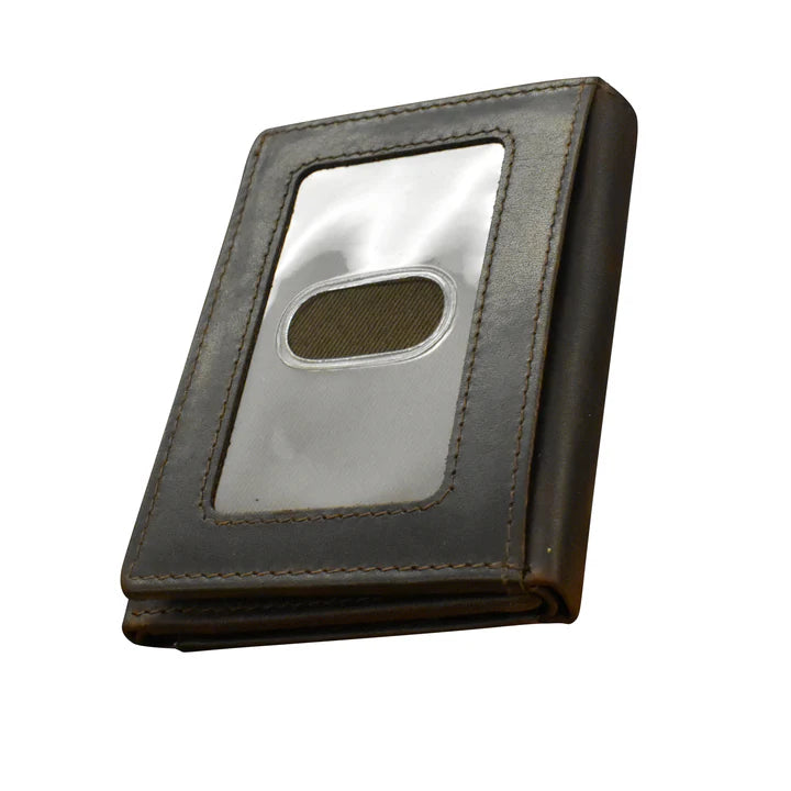 Men's Trifold RFID Wallet With Back ID