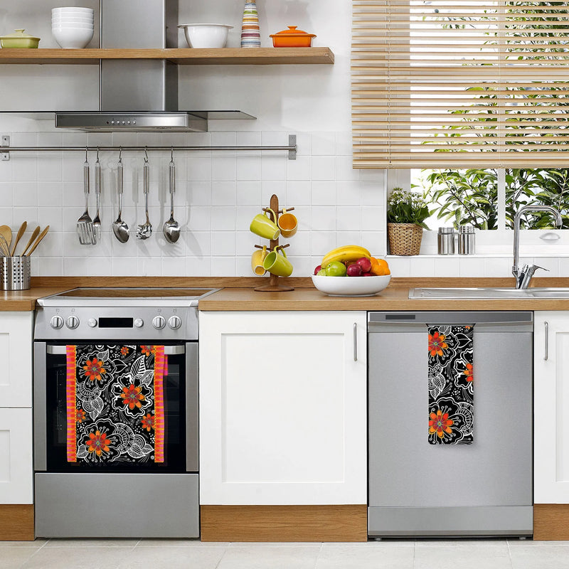 Tea Towel | Laurel Burch Orange Blossoms