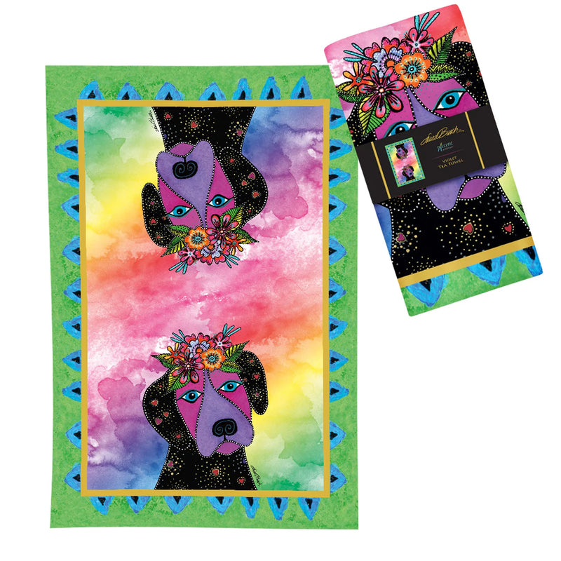 Tea Towel | Laurel Burch Violet