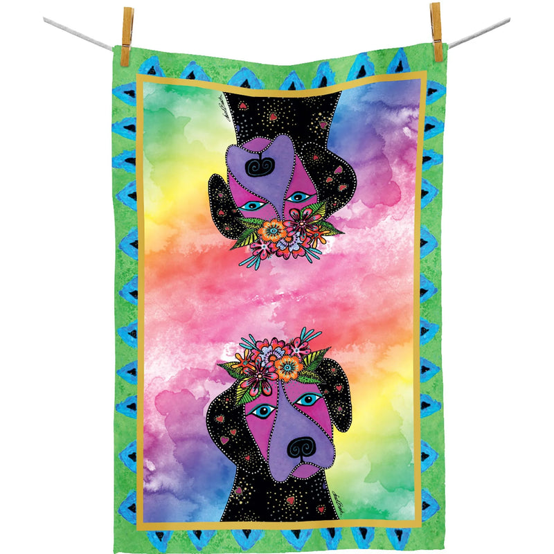 Tea Towel | Laurel Burch Violet