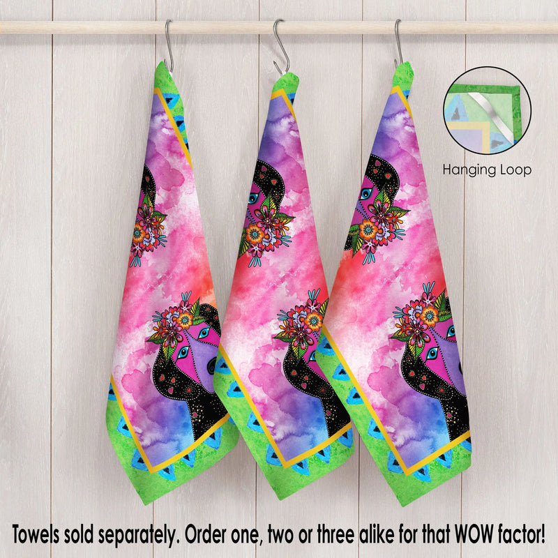 Tea Towel | Laurel Burch Violet