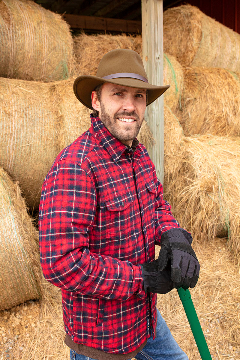Blazing Saddle Felt Outback Hat | Pecan