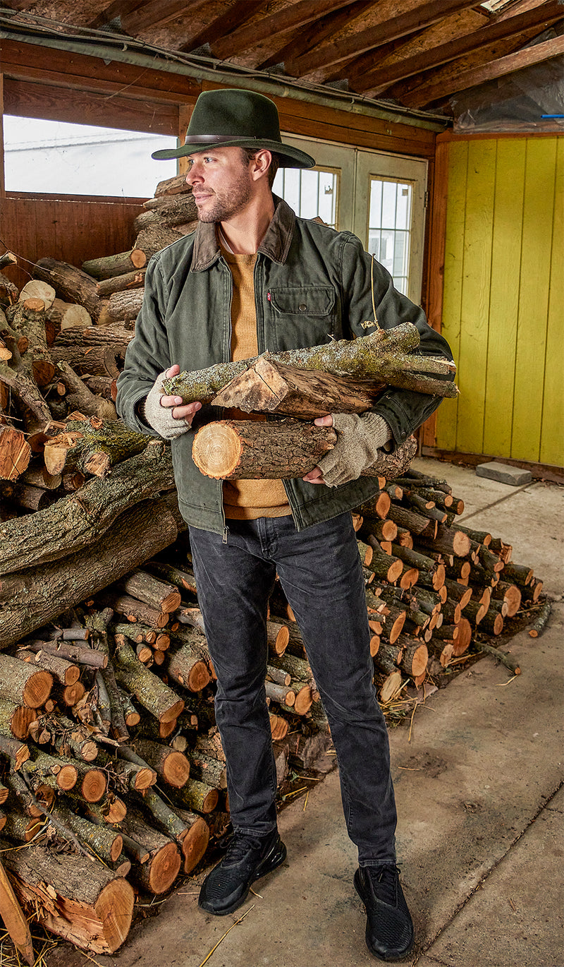 Blazing Saddle Felt Outback Hat | Loden