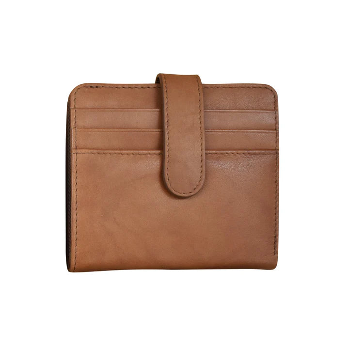 ILI NEW YORK ACCESSORY Small Bifold Wallet | Antique Saddle