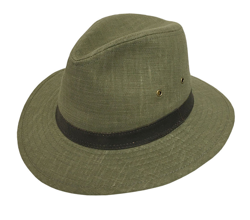 Saugatuck Hemp/Cotton Blend Safari Hat | Olive