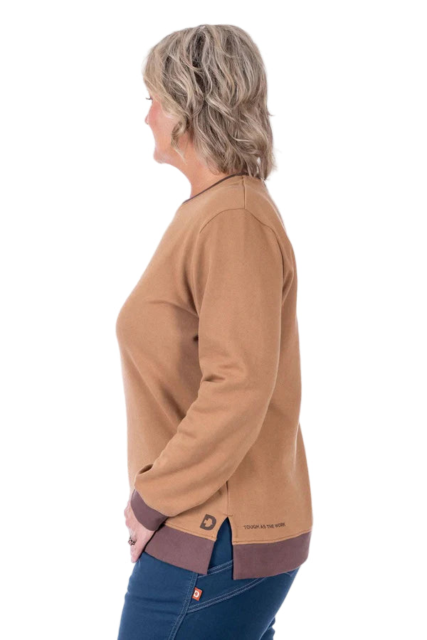 Women's GO TO™ Crew Sweatshirt | Saddle Brown/Kodiak Brown