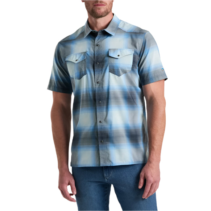 Men's Short Sleeve Konquer Shirt | Ice Blue
