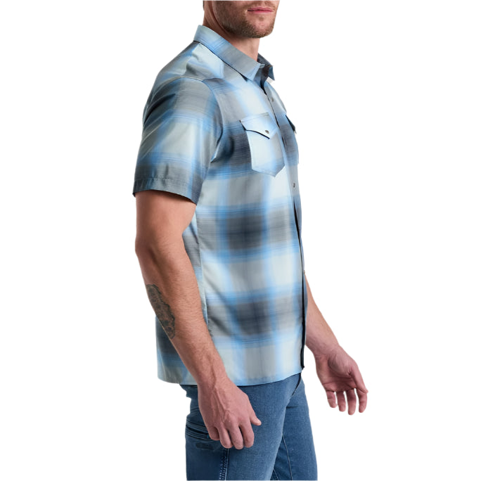 Men's Short Sleeve Konquer Shirt | Ice Blue