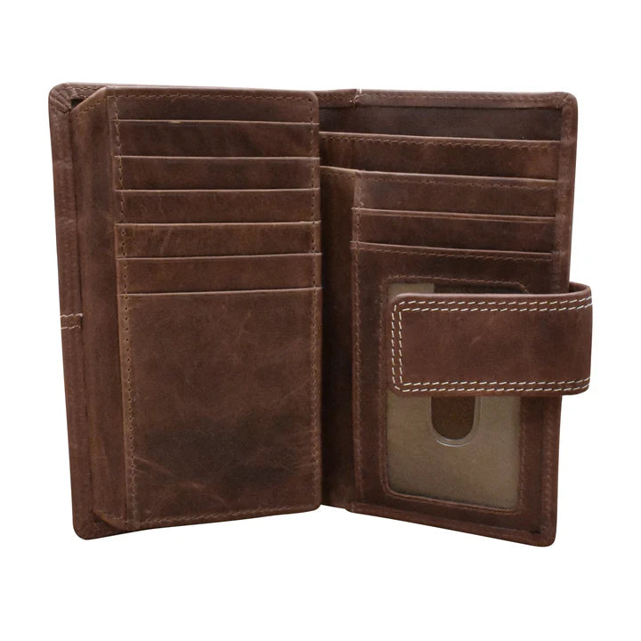 Midi Wallet | Rustic Brown Distressed Leather