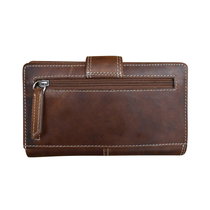 Midi Wallet | Rustic Brown Distressed Leather