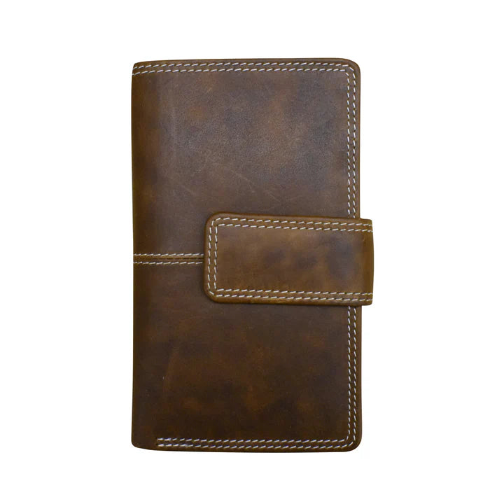 Midi Wallet | Rustic Brown Distressed Leather