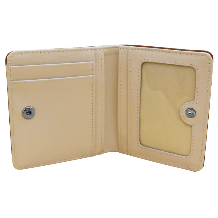 Two Tone Mini Bifold Wallet | Antique Saddle/Stone